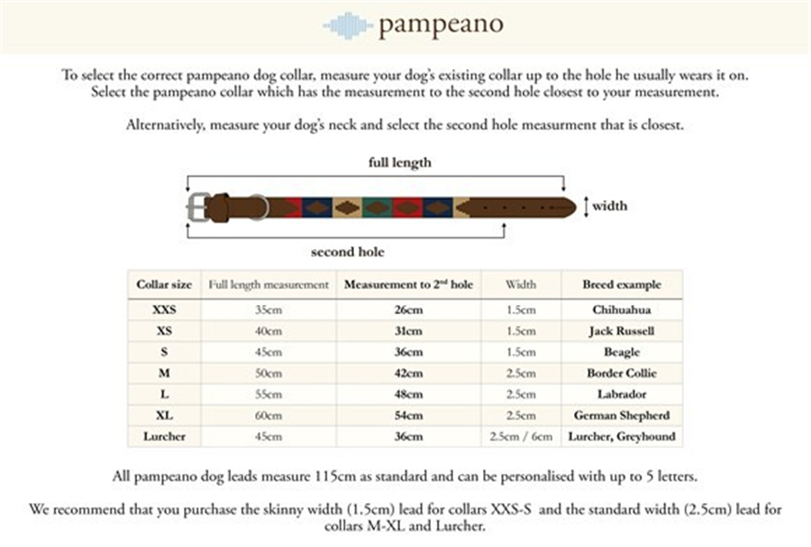 Pampeano Pampa Collar - Hermoso S-45cm 2